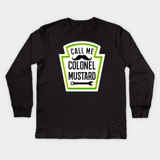 Colonel Mustard Costume Kids Long Sleeve T-Shirt